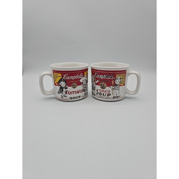 Set of 2 Vintage 1999 Campbell Homestyle M'm M'm Good Soup Bowl Mugs Westwood - Picture 1 of 8